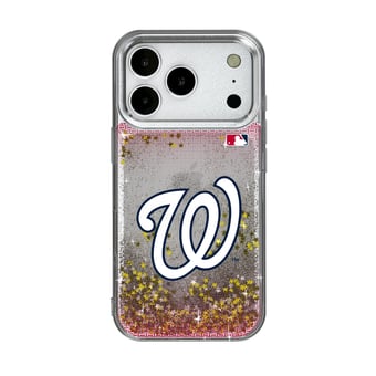 Washington Nationals Linen Logo iPhone Glitter Case
