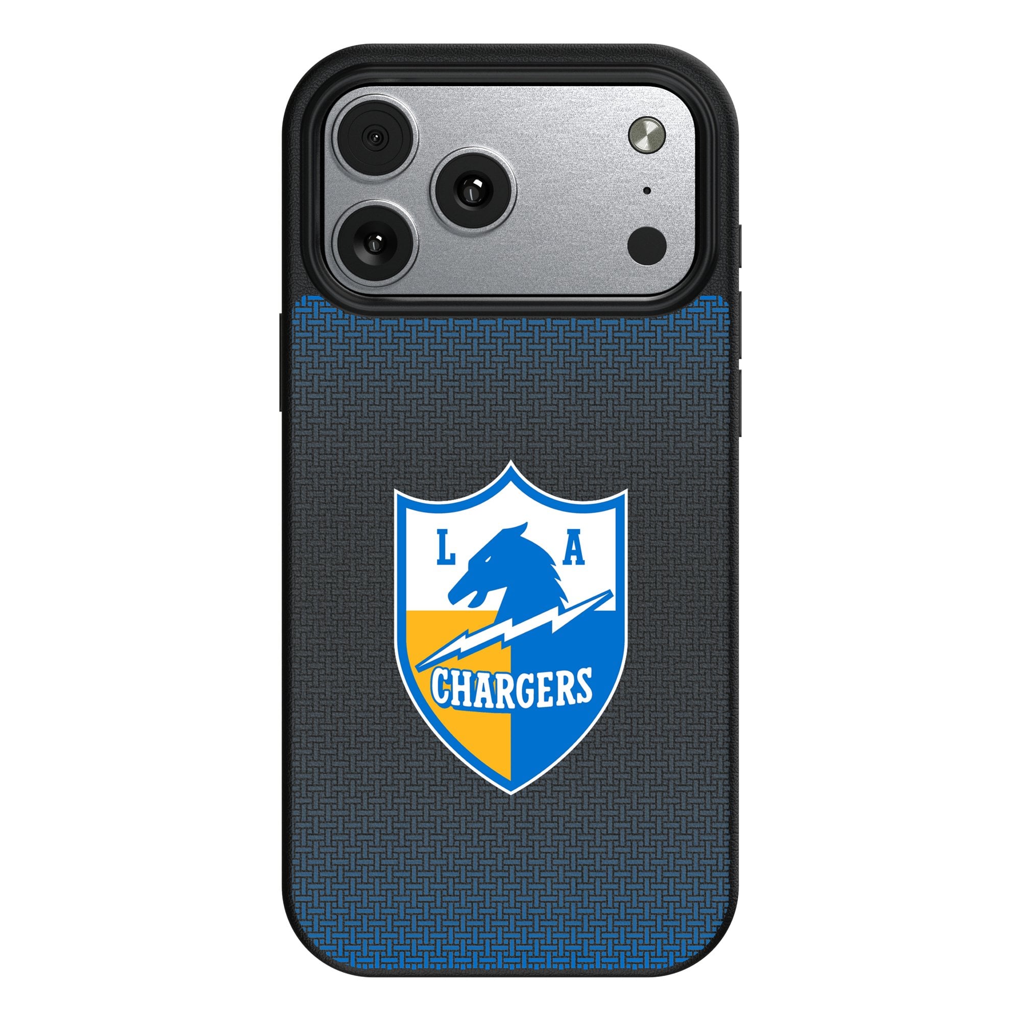 Los Angeles Chargers Linen Logo iPhone Magnetic Bump Case