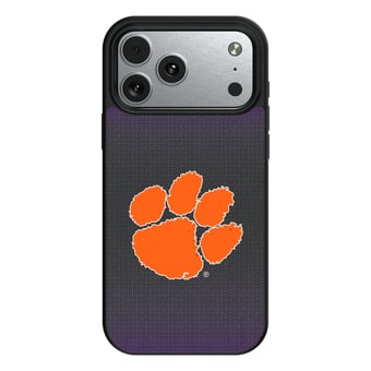 Clemson Tigers Linen Logo iPhone Magnetic Bump Case