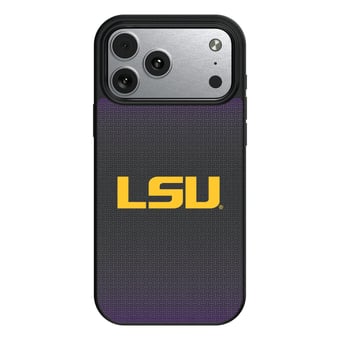LSU Tigers Linen Logo iPhone Magnetic Bump Case