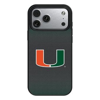 Miami Hurricanes Linen Logo iPhone Magnetic Bump Case