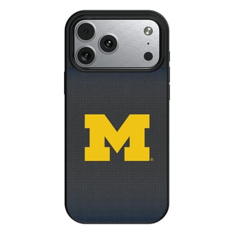 Michigan Wolverines Linen Logo iPhone Magnetic Bump Case
