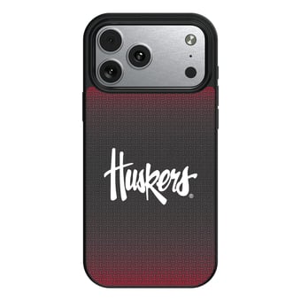 Nebraska Huskers Linen Logo iPhone Magnetic Bump Case