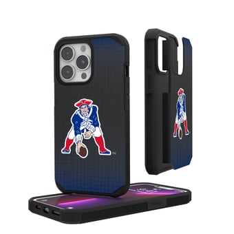 New England Patriots Linen Logo iPhone Rugged Case