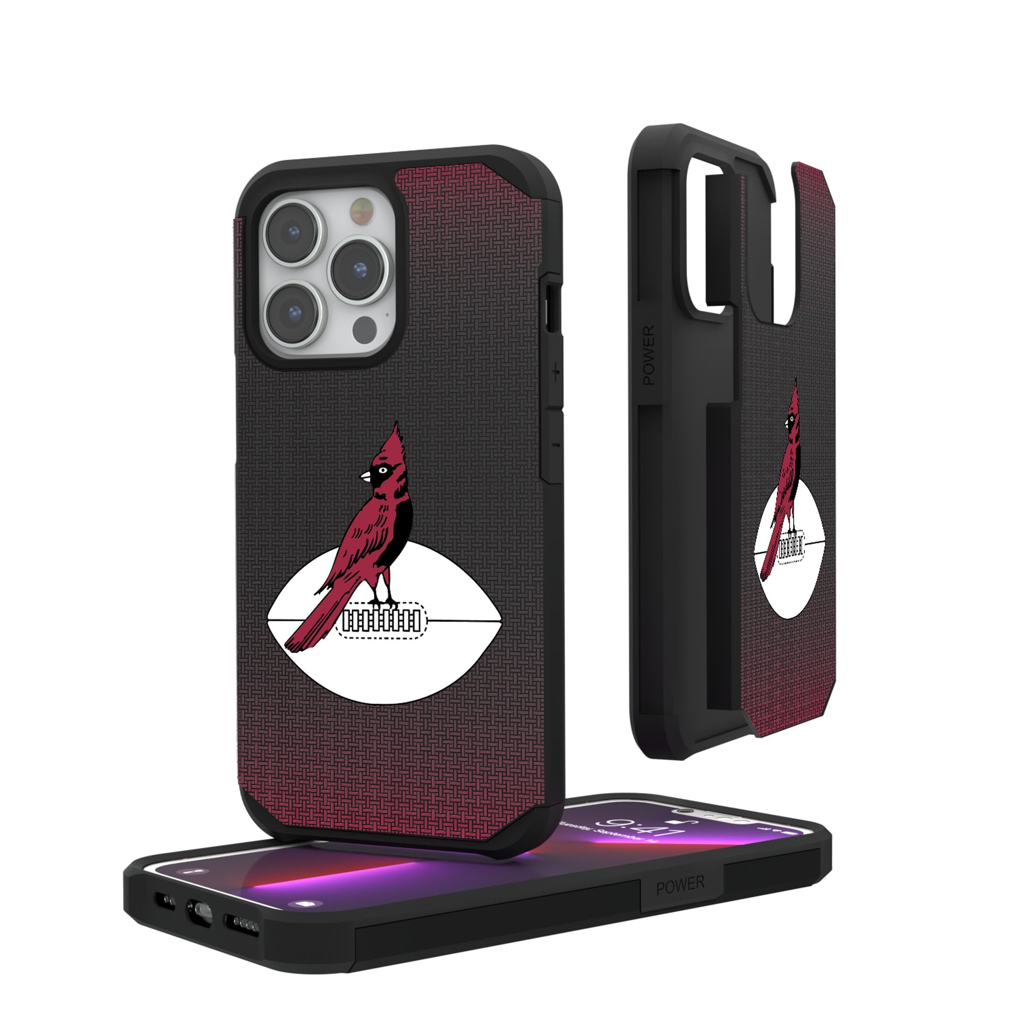 Chicago Cardinals Linen Logo iPhone Rugged Case