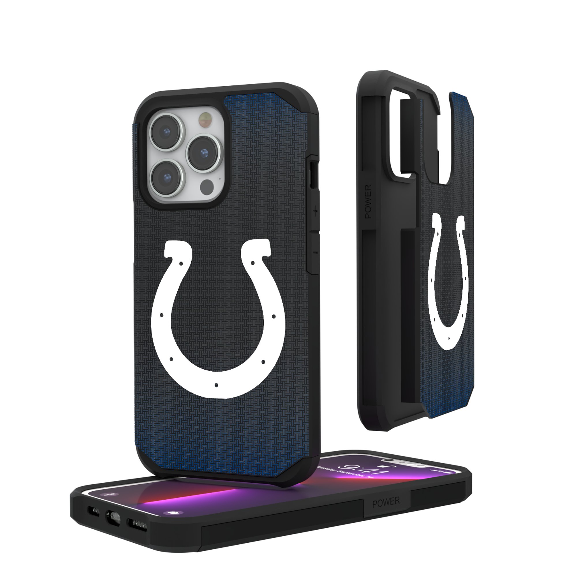 Indianapolis Colts Linen Logo iPhone Rugged Case
