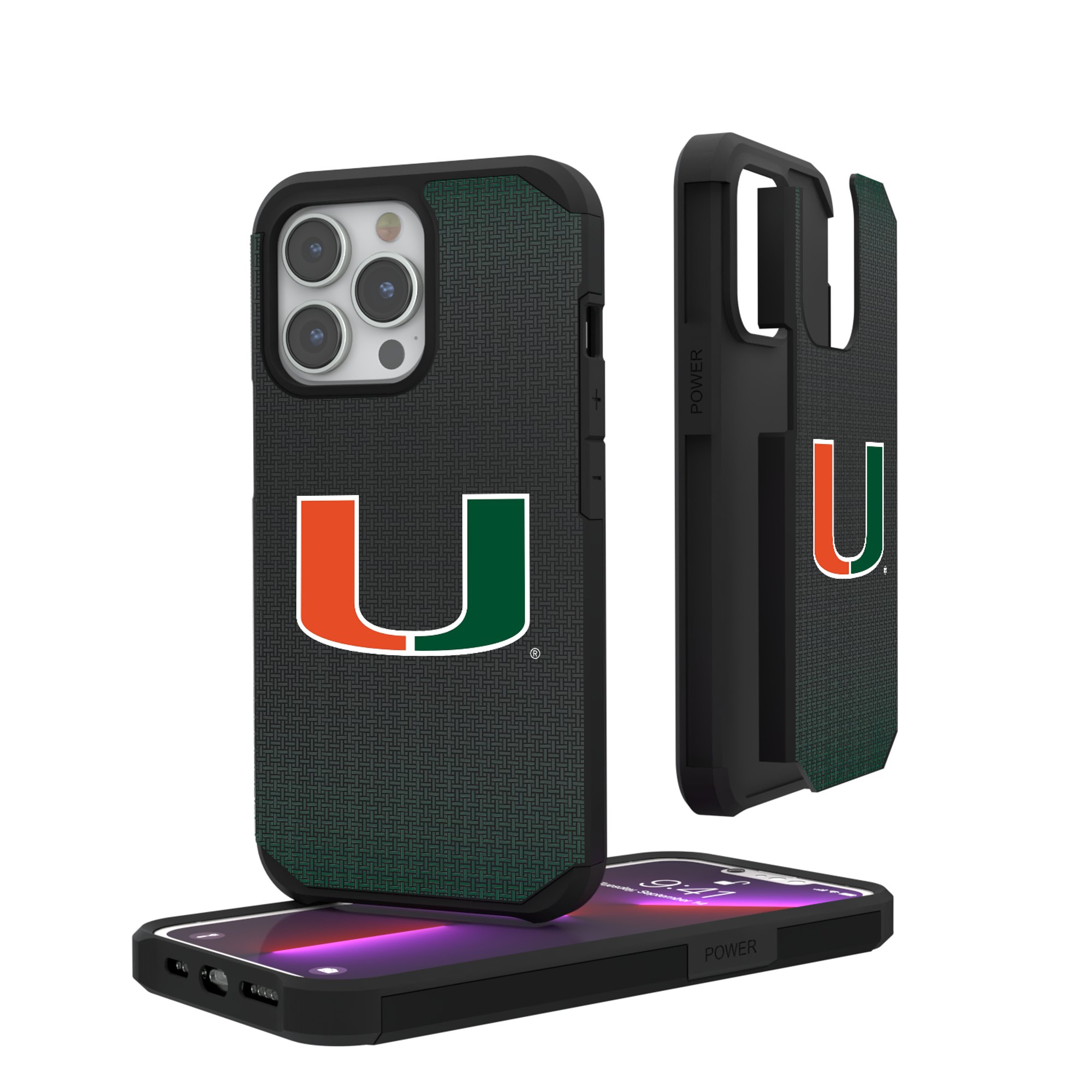 Miami Hurricanes Linen Logo iPhone Rugged Case Miami Hurricanes Linen Logo iPhone Rugged Case