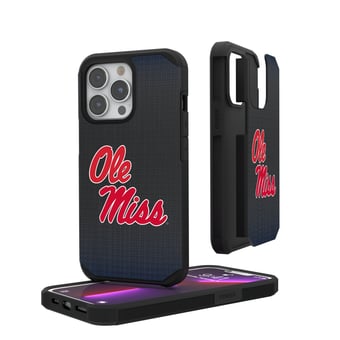 Ole Miss Rebels Linen Logo iPhone Rugged Case