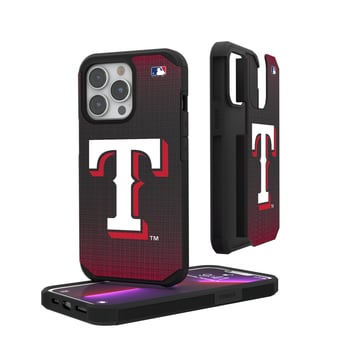 Texas Rangers Linen Logo iPhone Rugged Case