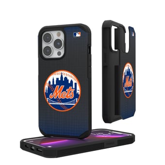 New York Mets Linen Logo iPhone Rugged Case