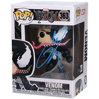 Tom Hardy Venom Autographed #363 Funko Pop! Vinyl Figure - Signed in Blue Paint - BAS