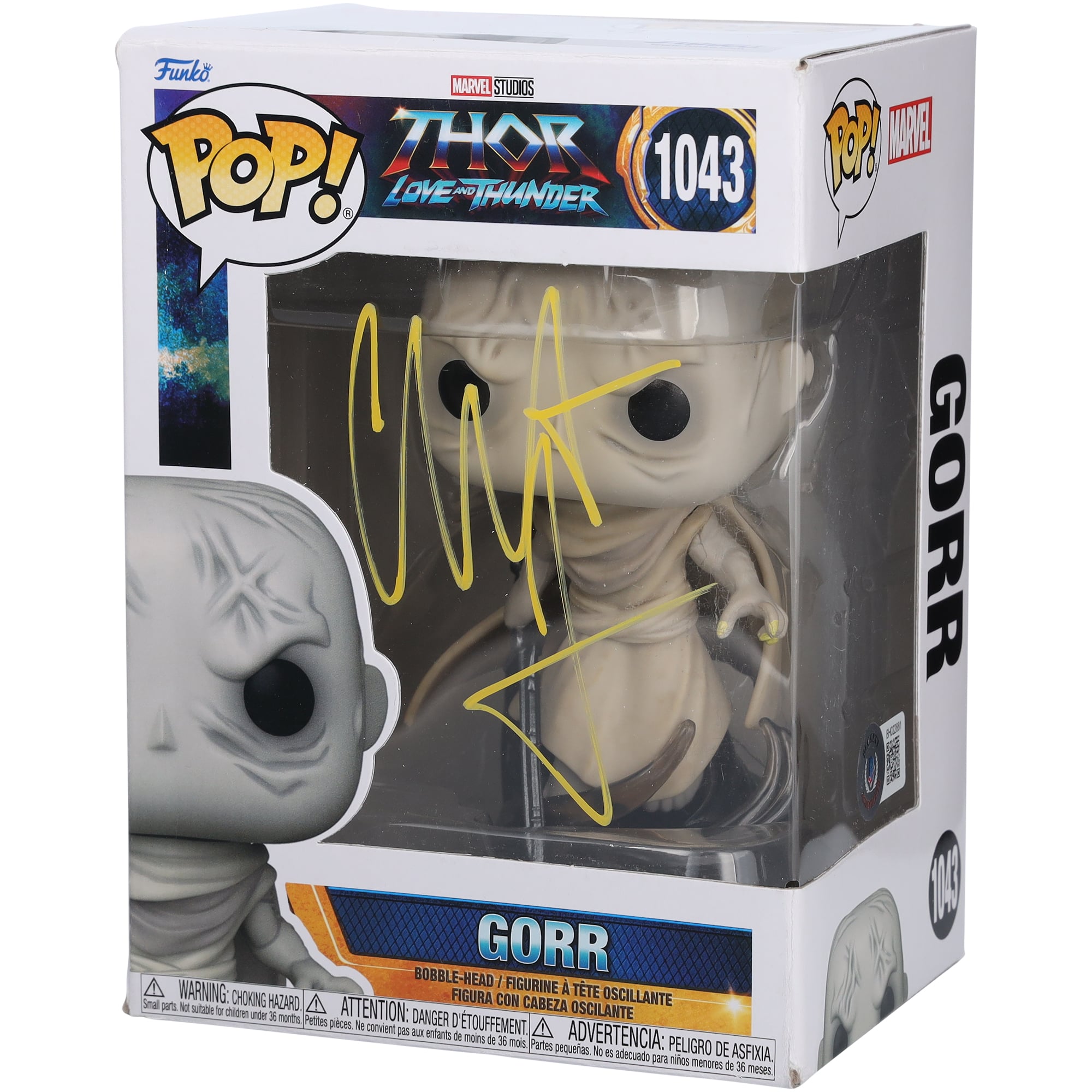 Christian Bale Thor: Love and Thunder Autographed Gorr #1043 Funko Pop! Vinyl Figure - Signed in Paint