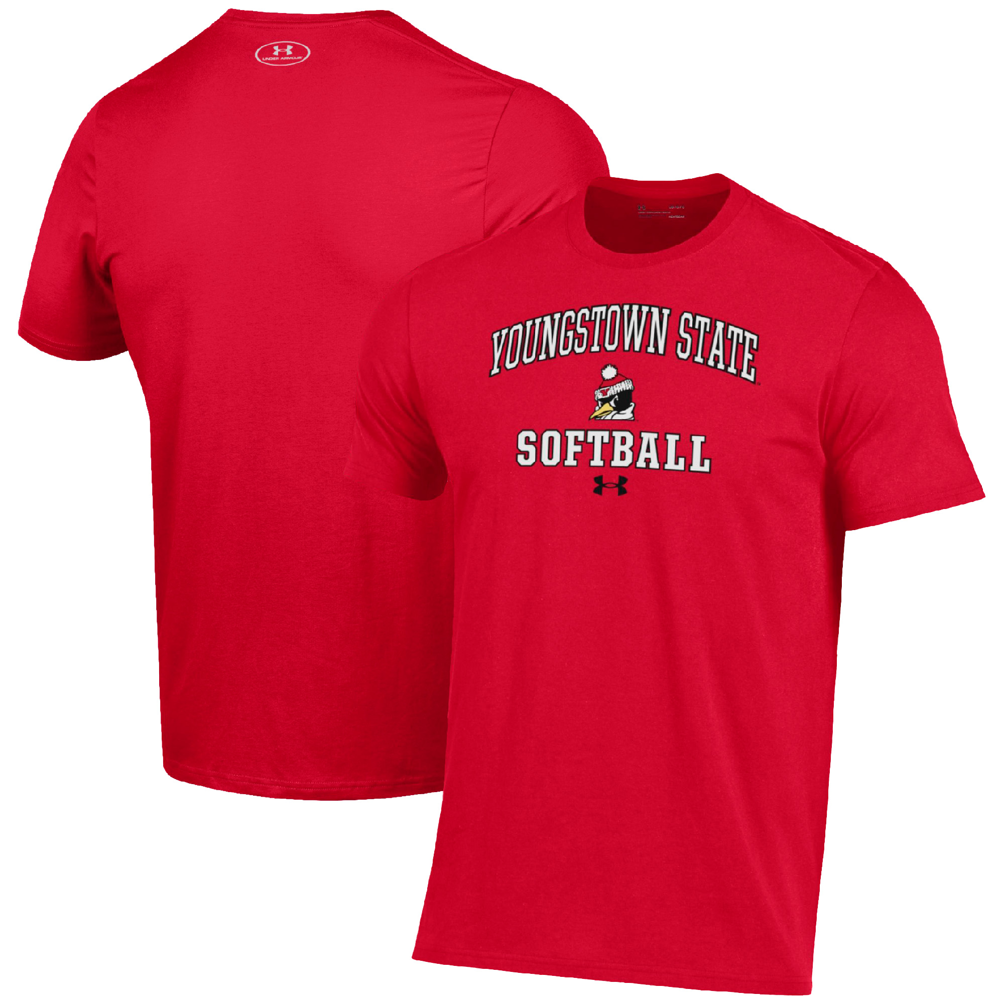 Men’s Under Armour Red Youngstown State Penguins Arch Softball Performance T-Shirt Men’s Under Armour Red Youngstown State Penguins Arch Softball Performance T-Shirt