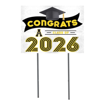 Appalachian State Mountaineers 18" x 24" 2026 Grad Yard Sign with Stakes