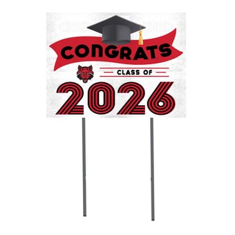 Arkansas State Red Wolves 18" x 24" 2026 Grad Yard Sign with Stakes