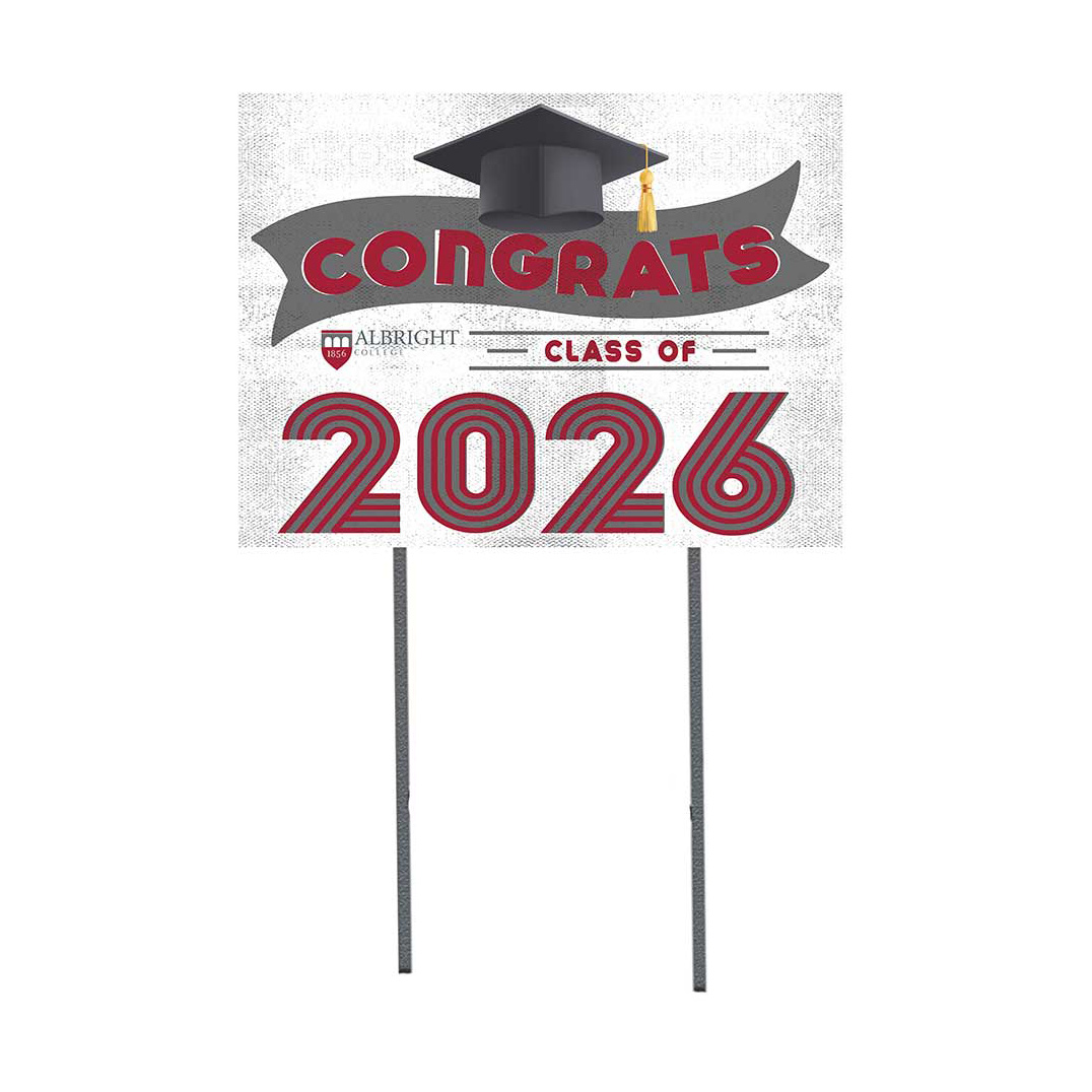 Albright Lions 18" x 24" 2026 Grad Yard Sign with Stakes