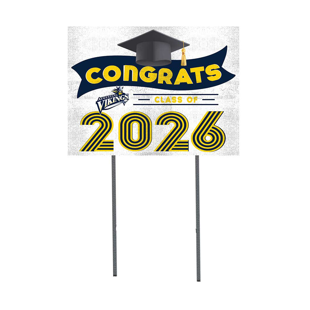 Augustana Vikings 18" x 24" 2026 Grad Yard Sign with Stakes