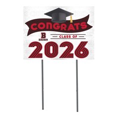 Brown Bears 18" x 24" 2026 Grad Yard Sign with Stakes
