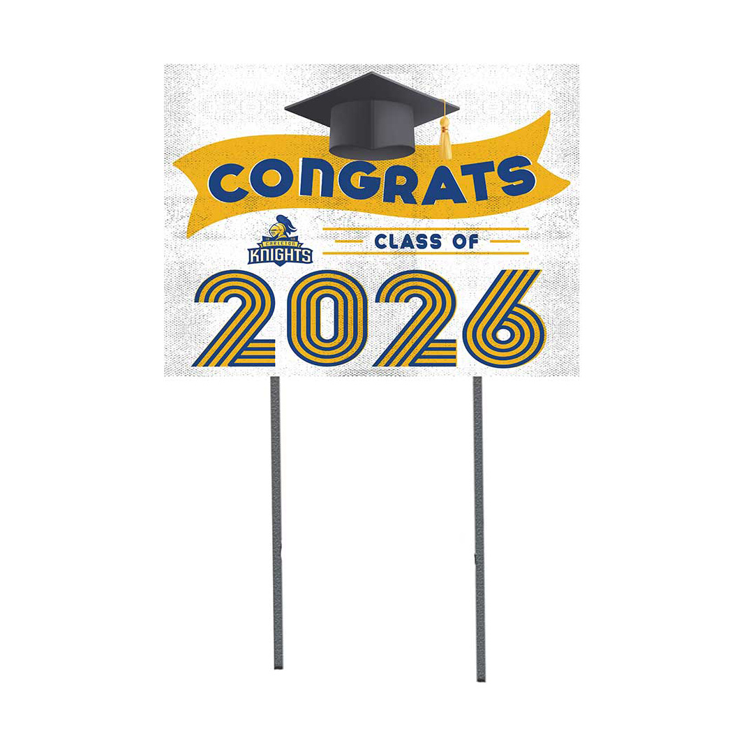 Carleton Knights 18" x 24" 2026 Grad Yard Sign with Stakes