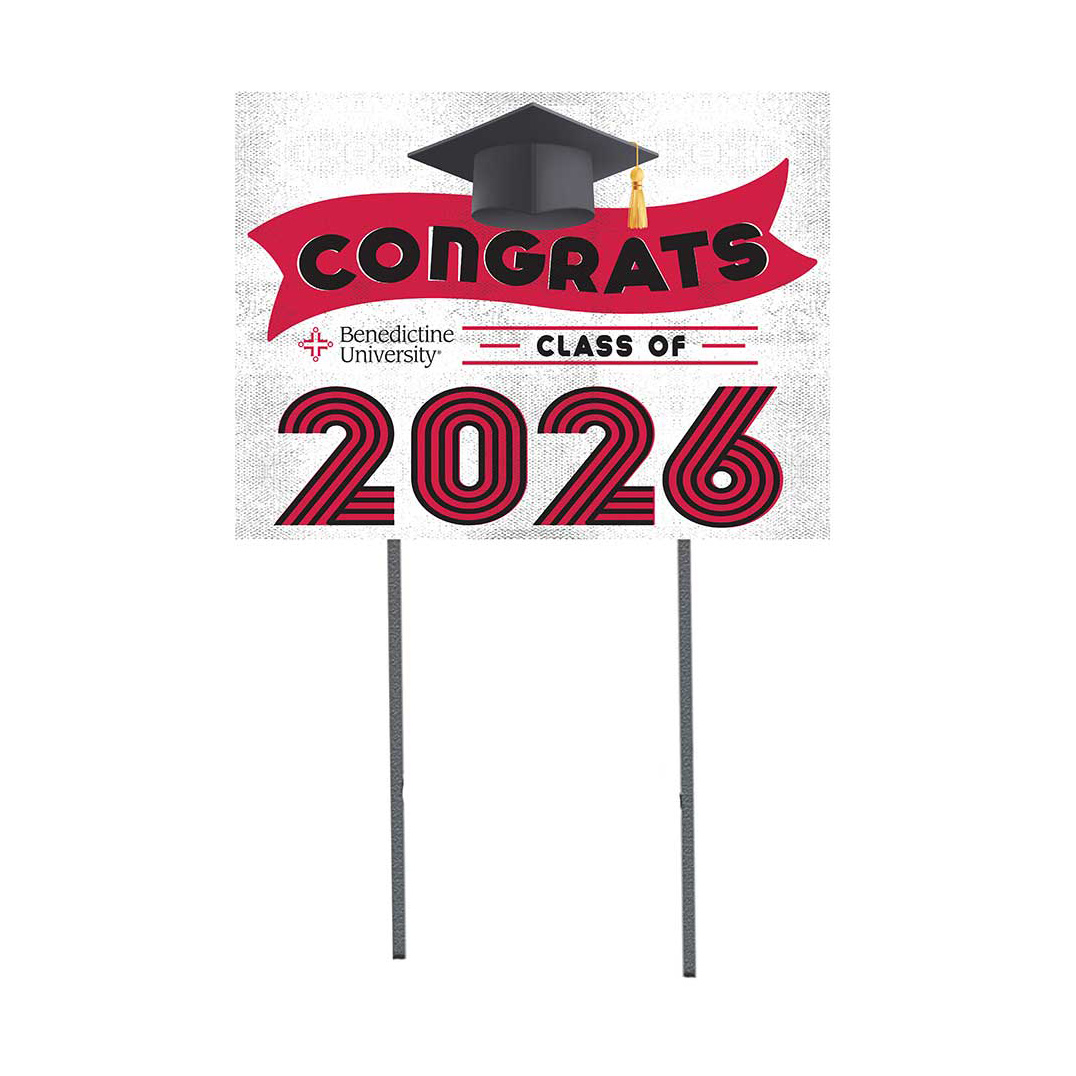 Benedictine Eagles 18" x 24" 2026 Grad Yard Sign with Stakes