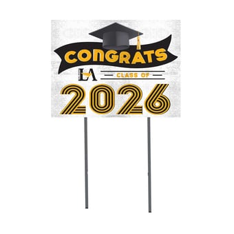 Cal State L.A. Golden Eagles 18" x 24" 2026 Grad Yard Sign with Stakes