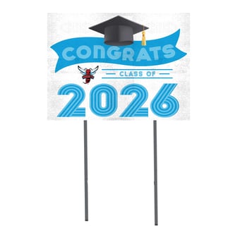 Delaware State Hornets 18" x 24" 2026 Grad Yard Sign with Stakes