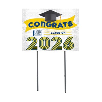 Central Ohio Technical College 18" x 24" 2026 Grad Yard Sign with Stakes