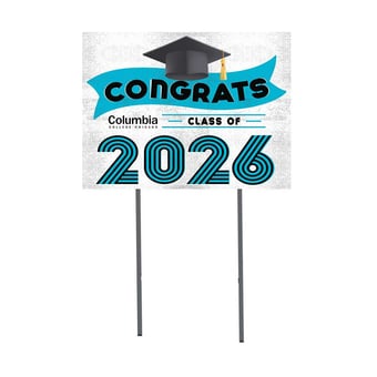 Columbia Renegades 18" x 24" 2026 Grad Yard Sign with Stakes