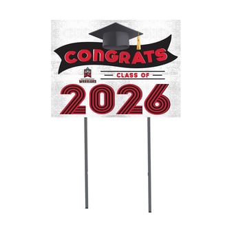 East Stroudsburg Warriors 18" x 24" 2026 Grad Yard Sign with Stakes