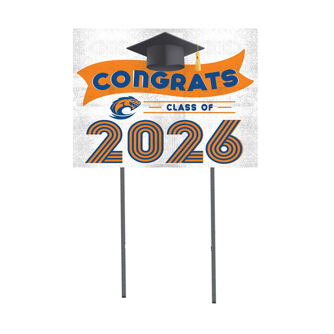Clayton State Lakers 18" x 24" 2026 Grad Yard Sign with Stakes