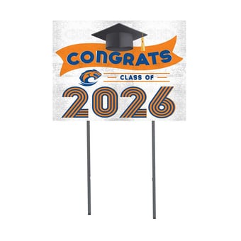 Clayton State Lakers 18" x 24" 2026 Grad Yard Sign with Stakes