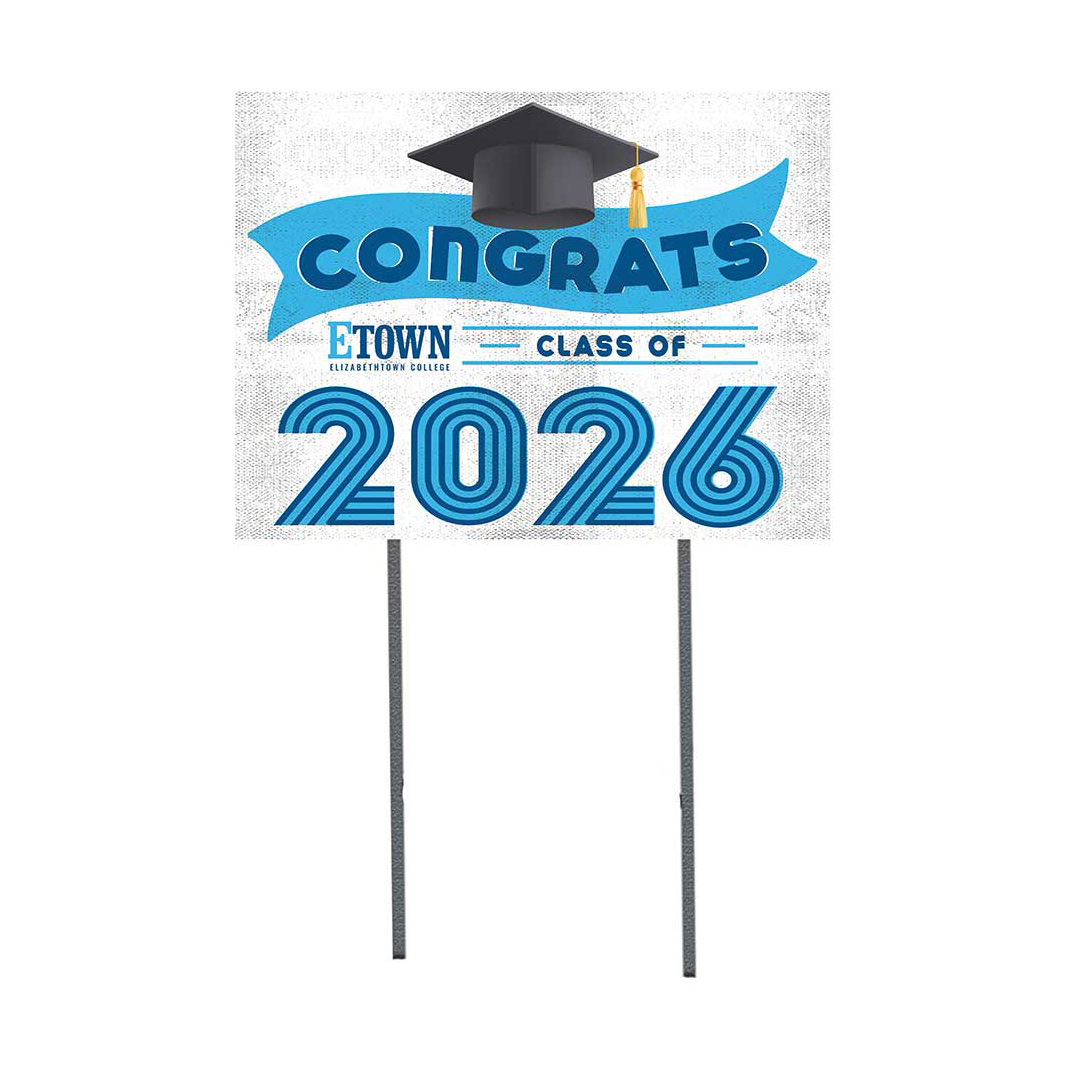 Elizabethtown Community and Technical College 18" x 24" 2026 Grad Yard Sign with Stakes