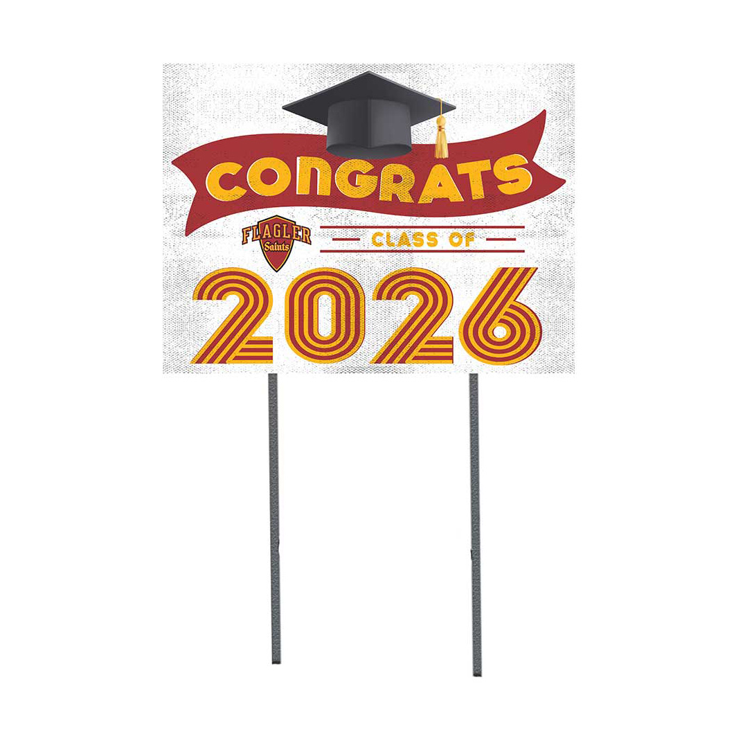 Flagler Saints 18" x 24" 2026 Grad Yard Sign with Stakes