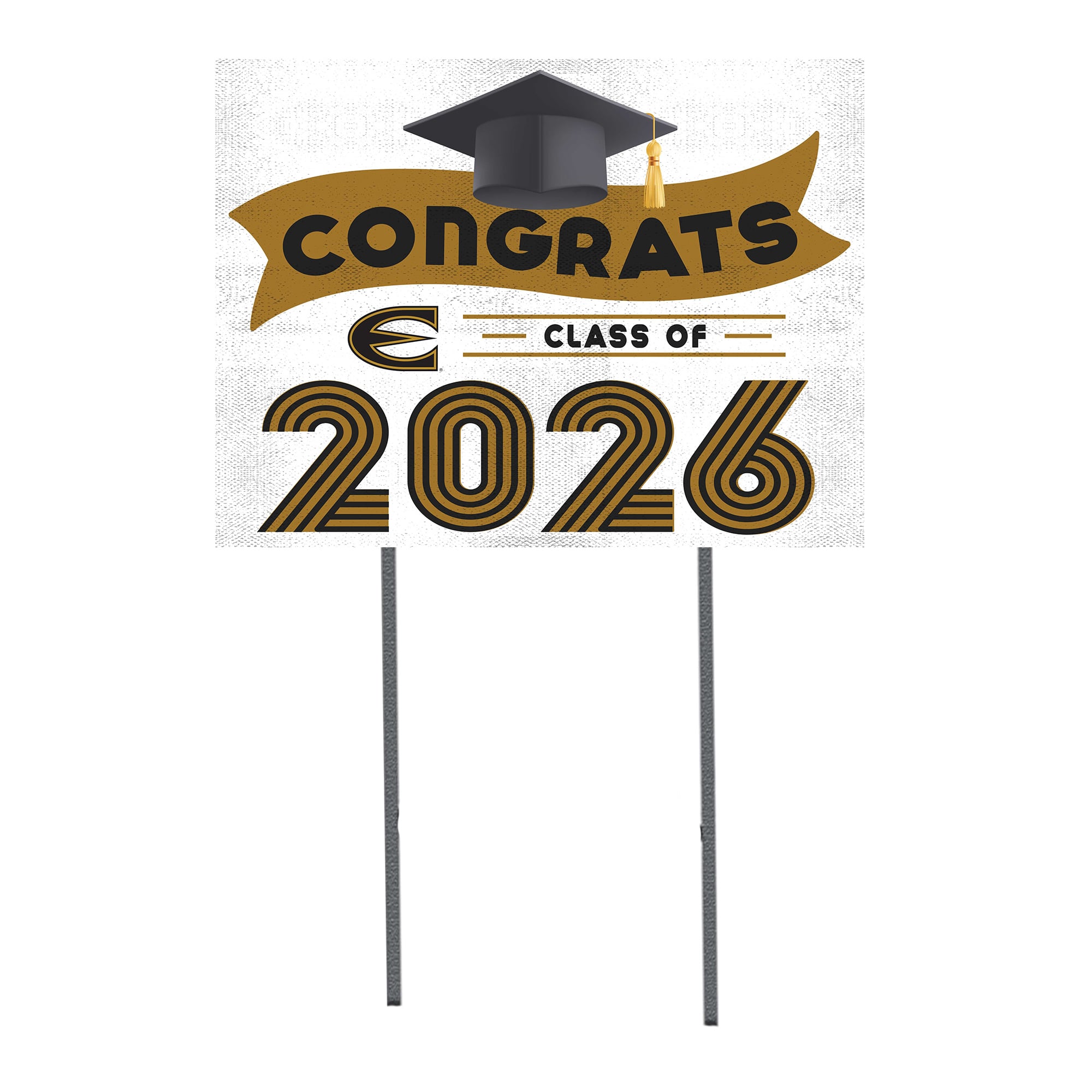 Emporia State Hornets 18" x 24" 2026 Grad Yard Sign with Stakes