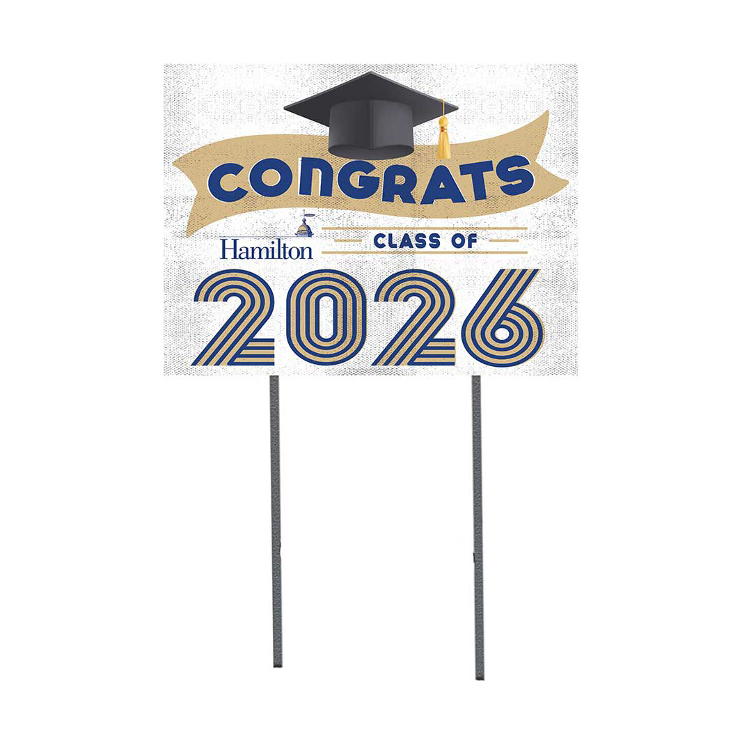 Hamilton Continentals 18" x 24" 2026 Grad Yard Sign with Stakes