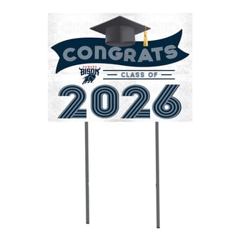 Howard Bison 18" x 24" 2026 Grad Yard Sign with Stakes