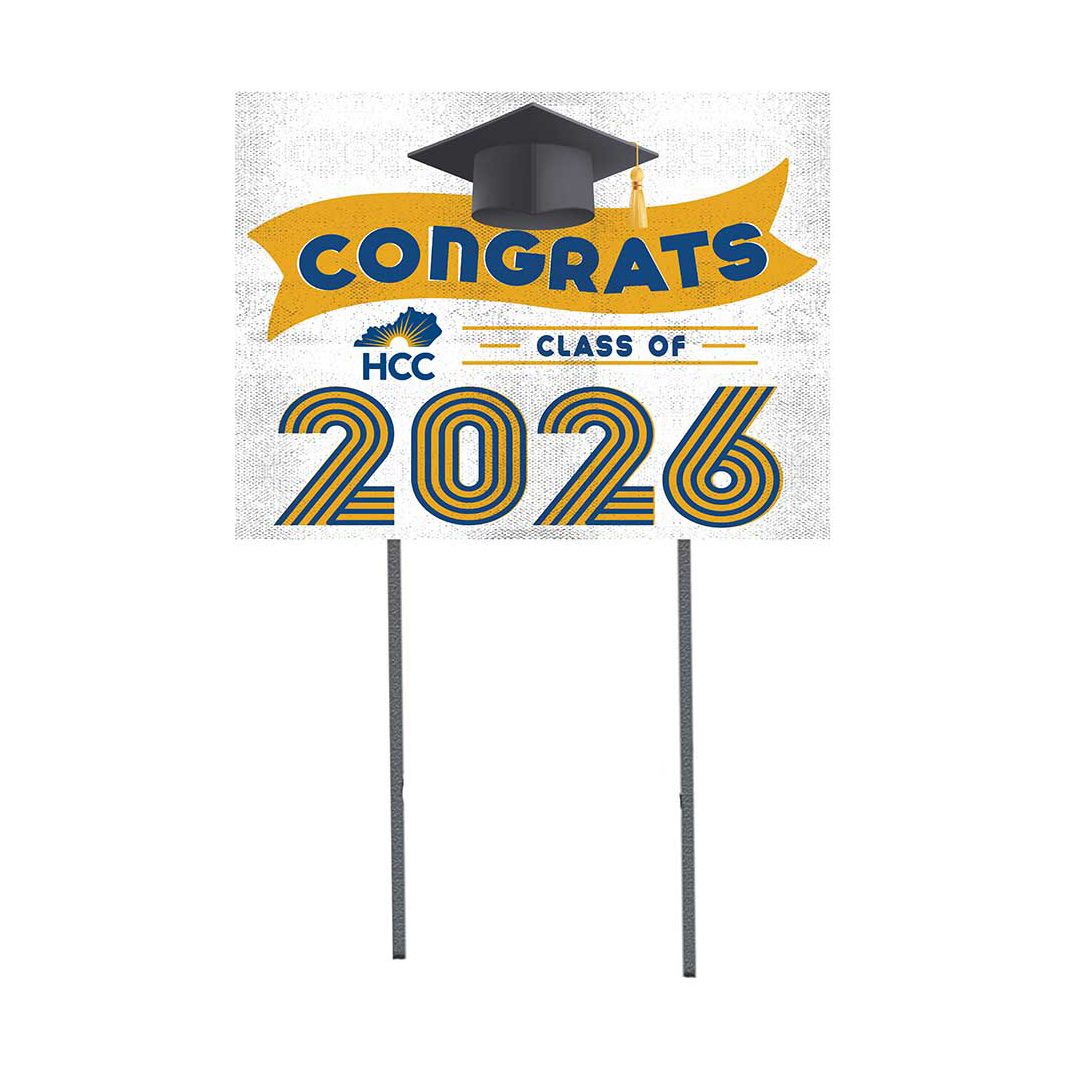 Hopkinsville Community College 18" x 24" 2026 Grad Yard Sign with Stakes