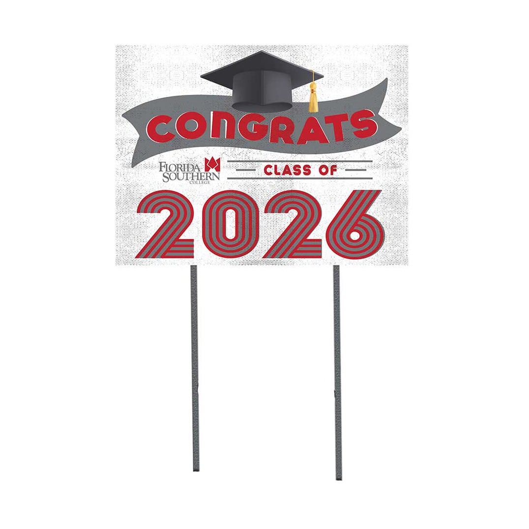 Florida Southern Mocs 18" x 24" 2026 Grad Yard Sign with Stakes