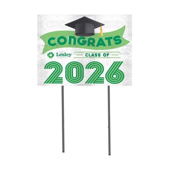 Lesley Lynx 18" x 24" 2026 Grad Yard Sign with Stakes