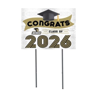 Lindenwood Lions 18" x 24" 2026 Grad Yard Sign with Stakes
