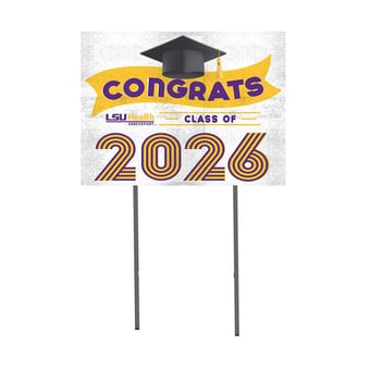 LSU Shreveport Pilots 18" x 24" 2026 Grad Yard Sign with Stakes