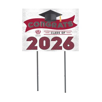 LLU Lions 18" x 24" 2026 Grad Yard Sign with Stakes