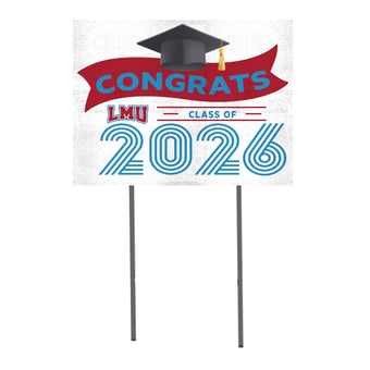 Loyola Marymount Lions 18" x 24" 2026 Grad Yard Sign with Stakes