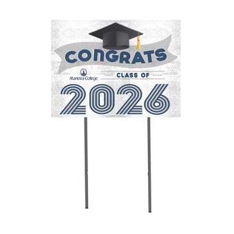 Marietta College Pioneers 18" x 24" 2026 Grad Yard Sign with Stakes