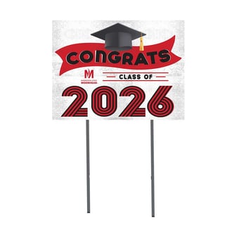 Minnesota State Moorhead Dragons 18" x 24" 2026 Grad Yard Sign with Stakes