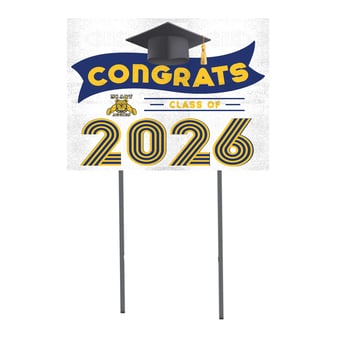 North Carolina A&T Aggies 18" x 24" 2026 Grad Yard Sign with Stakes