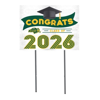 NDSU Bison 18" x 24" 2026 Grad Yard Sign with Stakes