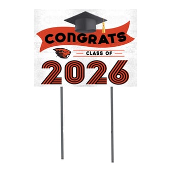 Oregon State Beavers 18" x 24" 2026 Grad Yard Sign with Stakes