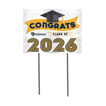 Piedmont Technical College 18" x 24" 2026 Grad Yard Sign with Stakes