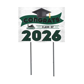 Plymouth State Panthers 18" x 24" 2026 Grad Yard Sign with Stakes